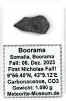 Boorama Meteorit CO3 (Motiv I): Einzigartig: Der erste Nikolaus-Meteoritenfall vom 06.12.2023 - Als der Himmel Geschichte schrieb Boorama Meteorit CO3 (Motiv I): Einzigartig: Der erste Nikolaus-Meteoritenfall vom 06.12.2023 - Als der Himmel Geschichte schrieb