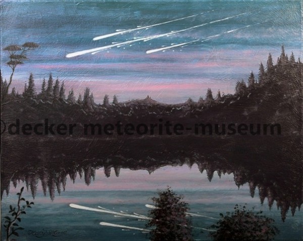 Muonionalusta Meteoritenfall Gemälde Muonionalusta Meteoritenfall Gemälde