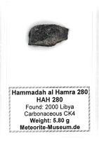 HaH 280 Meteorit - 5,80 g HaH 280 Meteorit - 5,80 g