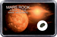 Mars Meteorit Ouargla 003 (Motiv: Mars mit Sonne und Weltall) Mars Meteorit Ouargla 003 (Motiv: Mars mit Sonne und Weltall)