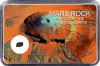 Mars Meteorit NWA 4925 (Motiv: Mars Vulkan Olympus Mons) Mars Meteorit NWA 4925 (Motiv: Mars Vulkan Olympus Mons)