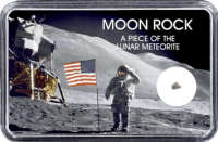 Mond Meteorit NWA 4881 (Motiv: Astronaut mit US-Flagge II) Mond Meteorit NWA 4881 (Motiv: Astronaut mit US-Flagge II)