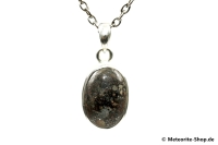 Stein-Meteorit-Anhänger (NWA 869 | Cabochon | 925er Silber) - 5,00 g Stein-Meteorit-Anhänger (NWA 869 | Cabochon | 925er Silber) - 5,00 g
