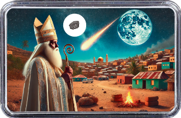 Boorama Meteorit CO3 (Motiv I): Einzigartig: Der erste Nikolaus-Meteoritenfall vom 06.12.2023 - Als der Himmel Geschichte schrieb