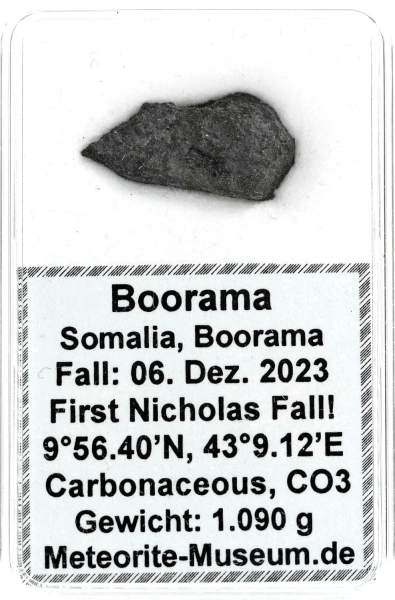 Boorama Meteorit CO3 (Motiv I): Einzigartig: Der erste Nikolaus-Meteoritenfall vom 06.12.2023 - Als der Himmel Geschichte schrieb