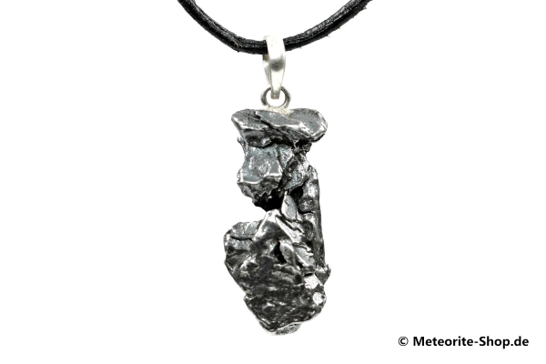 Eisen-Meteorit-Anhänger (Campo del Cielo | Natura | 925er Silber) - 6,80 g