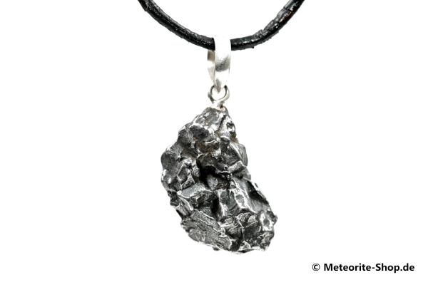 Eisen-Meteorit-Anhänger (Campo del Cielo | Natura | 925er Silber) - 6,60 g