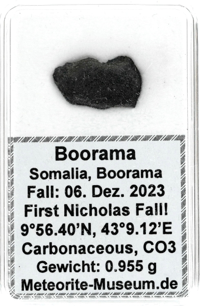 Boorama Meteorit CO3 (Motiv I): Einzigartig: Der erste Nikolaus-Meteoritenfall vom 06.12.2023 - Als der Himmel Geschichte schrieb