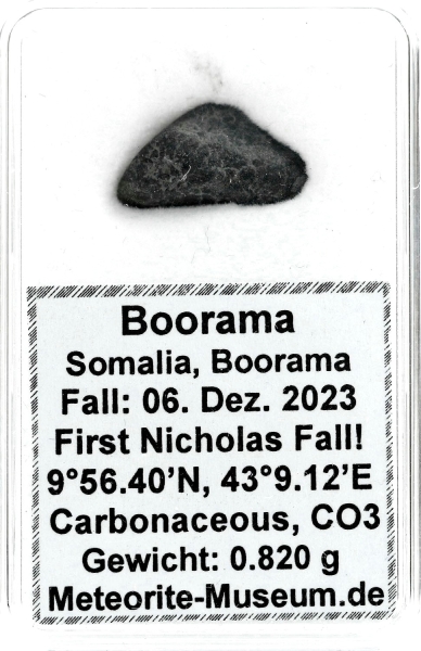 Boorama Meteorit CO3 (Motiv I): Einzigartig: Der erste Nikolaus-Meteoritenfall vom 06.12.2023 - Als der Himmel Geschichte schrieb