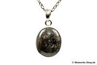 Stein-Meteorit-Anhänger (NWA 869 | Cabochon | 925er Silber) - 6,40 g Stein-Meteorit-Anhänger (NWA 869 | Cabochon | 925er Silber) - 6,40 g