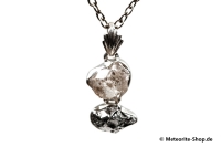 Multi-Stein-Anhänger (Meteorit & Quarzkristall | Natura | 925er Silber) - 5,20 g Multi-Stein-Anhänger (Meteorit & Quarzkristall | Natura | 925er Silber) - 5,20 g