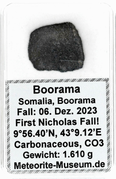 Boorama Meteorit CO3 (Motiv I): Einzigartig: Der erste Nikolaus-Meteoritenfall vom 06.12.2023 - Als der Himmel Geschichte schrieb