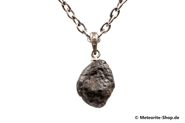 Stein-Meteorit-Anhänger (NWA 869 | Natura | 925er Silber) - 2,45 g