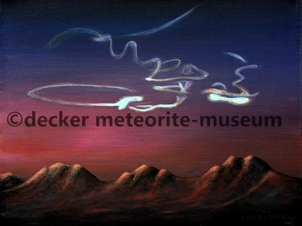 Almahata Sitta Meteoritenfall Gemälde (Motiv I) Almahata Sitta Meteoritenfall Gemälde (Motiv I)