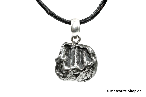 Eisen-Meteorit-Anhänger (Campo del Cielo | Natura | 925er Silber) - 6,40 g
