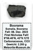 Boorama Meteorit CO3 (Motiv I): Einzigartig: Der erste Nikolaus-Meteoritenfall vom 06.12.2023 - Als der Himmel Geschichte schrieb Boorama Meteorit CO3 (Motiv I): Einzigartig: Der erste Nikolaus-Meteoritenfall vom 06.12.2023 - Als der Himmel Geschichte schrieb