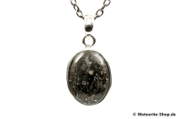 Stein-Meteorit-Anhänger (NWA 869 | Cabochon | 925er Silber) - 6,70 g Stein-Meteorit-Anhänger (NWA 869 | Cabochon | 925er Silber) - 6,70 g