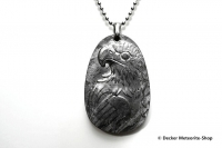 Stein-Eisen-Meteorit-Anhänger (Seymchan | Scheibe | Adler Carved Amulett) - 49,20 g Stein-Eisen-Meteorit-Anhänger (Seymchan | Scheibe | Adler Carved Amulett) - 49,20 g
