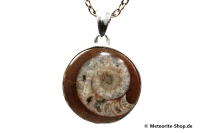 Ammonit-Anhänger (Fossil | Scheibe | 925er Silber) - 7,00 g Ammonit-Anhänger (Fossil | Scheibe | 925er Silber) - 7,00 g
