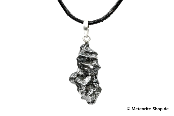 Eisen-Meteorit-Anhänger (Campo del Cielo | Natura | 925er Silber) - 6,50 g
