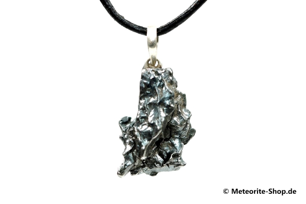 Eisen-Meteorit-Anhänger (Campo del Cielo | Natura | 925er Silber) - 7,20 g