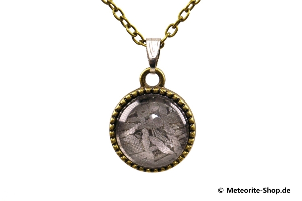 Eisen-Meteorit-Anhänger (Aletai | Bronze | Katze Rund Antik) - 2,80 g
