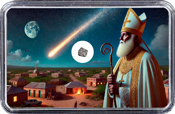 Boorama Meteorit CO3 (Motiv I): Einzigartig: Der erste Nikolaus-Meteoritenfall vom 06.12.2023 - Als der Himmel Geschichte schrieb