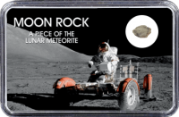 NWA 10318 Mond Meteorit (Motiv: Astronaut mit LRV I) NWA 10318 Mond Meteorit (Motiv: Astronaut mit LRV I)