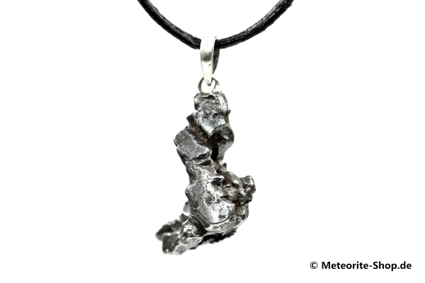 Eisen-Meteorit-Anhänger (Campo del Cielo | Natura | 925er Silber) - 7,00 g