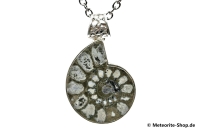 Ammonit-Anhänger (Fossil | Scheibe | 925er Silber) - 8,60 g Ammonit-Anhänger (Fossil | Scheibe | 925er Silber) - 8,60 g