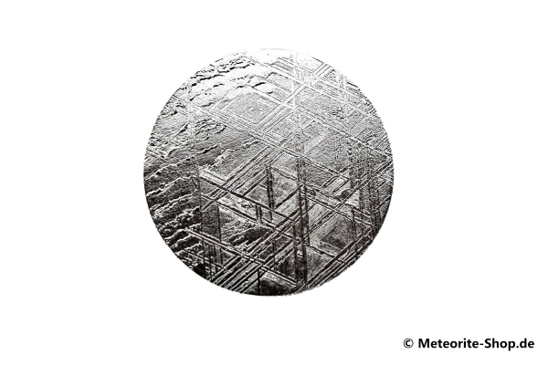 Muonionalusta Meteorit als Zifferblatt/Planet - 2,00g - versilbert
