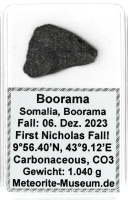 Boorama Meteorit CO3 (Motiv I): Einzigartig: Der erste Nikolaus-Meteoritenfall vom 06.12.2023 - Als der Himmel Geschichte schrieb Boorama Meteorit CO3 (Motiv I): Einzigartig: Der erste Nikolaus-Meteoritenfall vom 06.12.2023 - Als der Himmel Geschichte schrieb